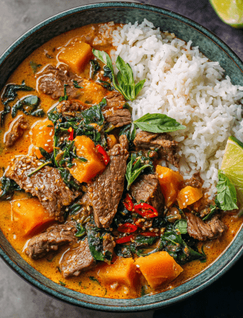 Thai Red Curry Beef with Butternut