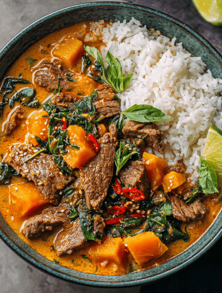Thai Red Curry Beef with Butternut