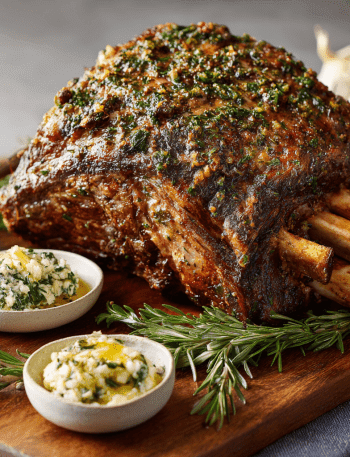 Garlic-Herb Standing Rib Roast