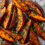 Honey-Roasted Sweet Potato Wedges