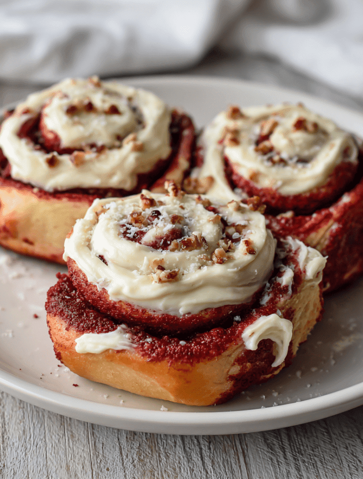 Red Velvet Cinnamon Rolls