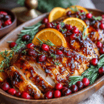 Cranberry Orange Glazed Turkey Breast