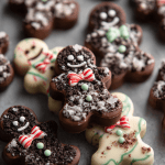 Gingerbread Men Oreo Peppermint Bark