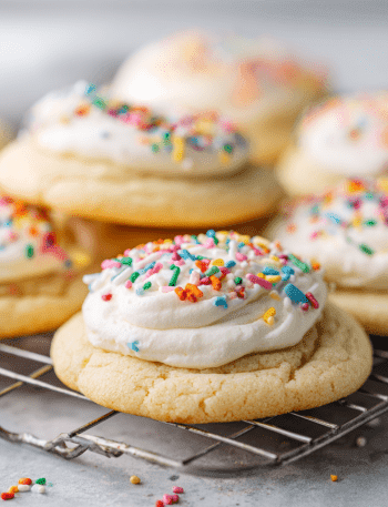 Frosted Sour Cream Cookies