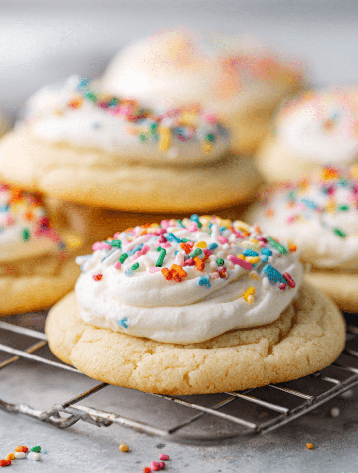 Frosted Sour Cream Cookies