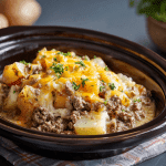 Slow Cooker Beef and Potato Casserole