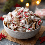 Peppermint Bark Muddy Buddies – Crunchy, Cool, and Completely Addictive