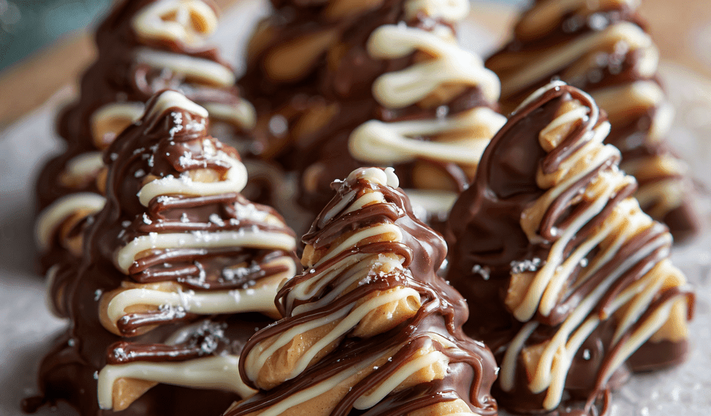 Chocolate Peanut Butter Christmas Trees