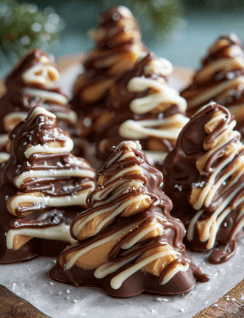 Chocolate Peanut Butter Christmas Trees