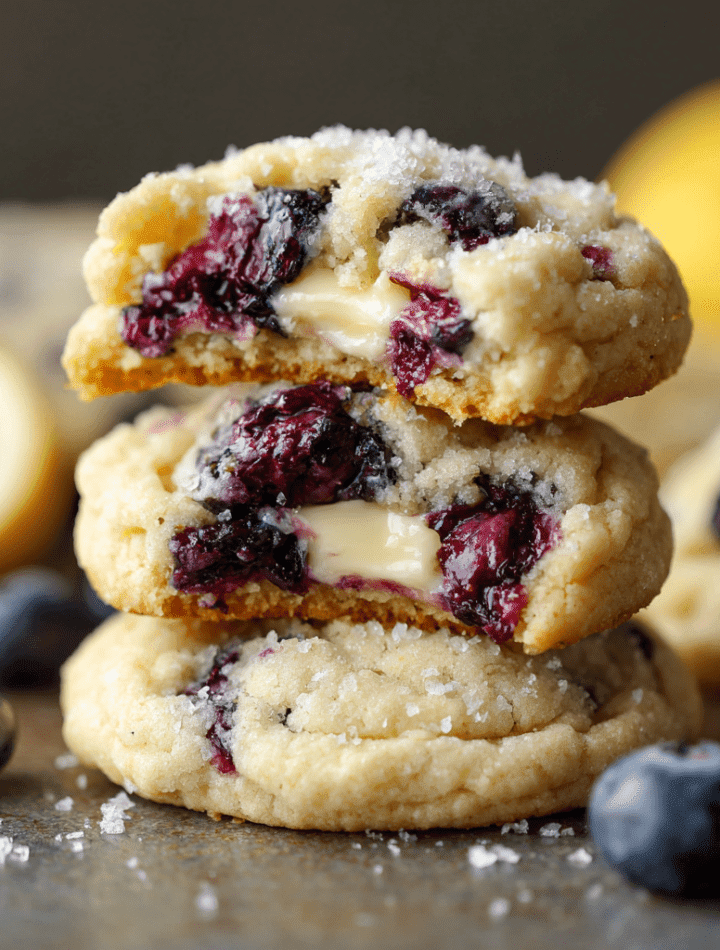 Blueberry Lemon Cheesecake Cookies