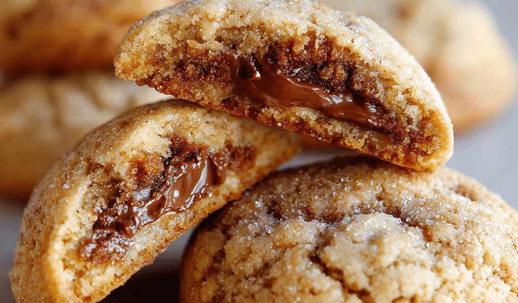 Christmas Nutella-Stuffed Cookies