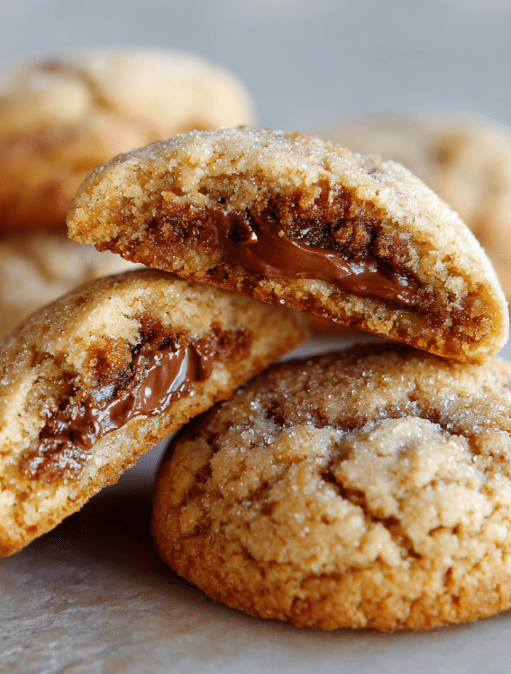 Christmas Nutella-Stuffed Cookies
