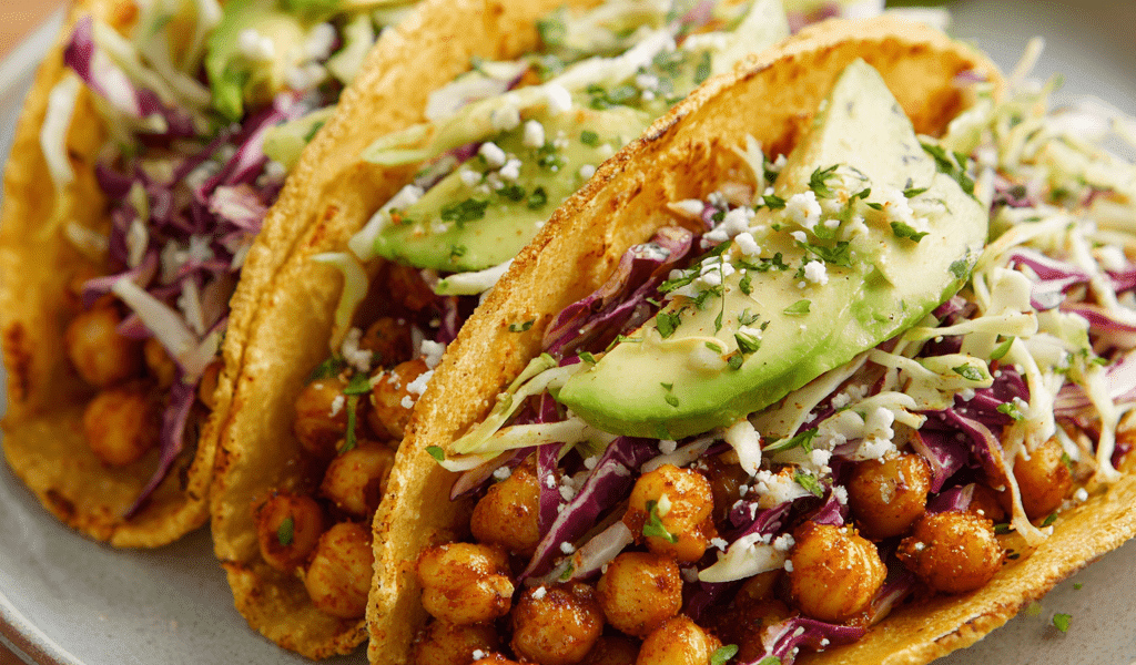 Spicy Chickpea Tacos