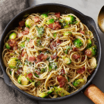 Brussels Sprouts & Bacon Pasta
