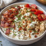 Chicken Bacon Ranch Cottage Cheese Bowls