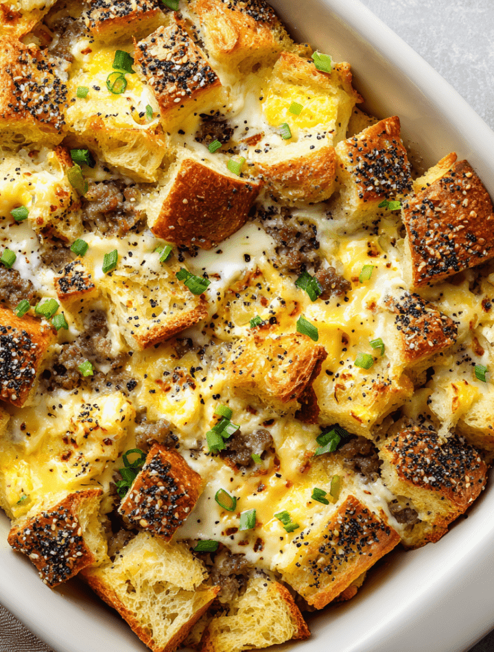 Everything Bagel Breakfast Casserole