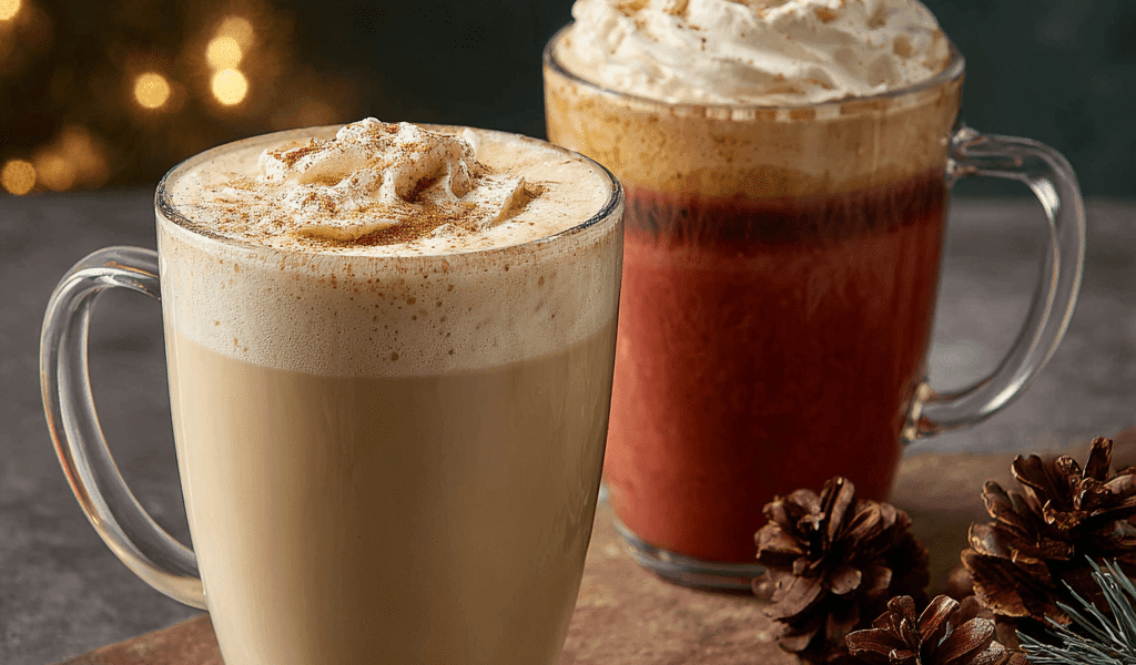 Pumpkin Spice Latte & Eggnog
