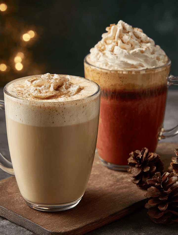 Pumpkin Spice Latte & Eggnog