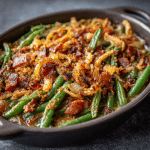 Bacon & Caramelized Onion Green Bean Casserole