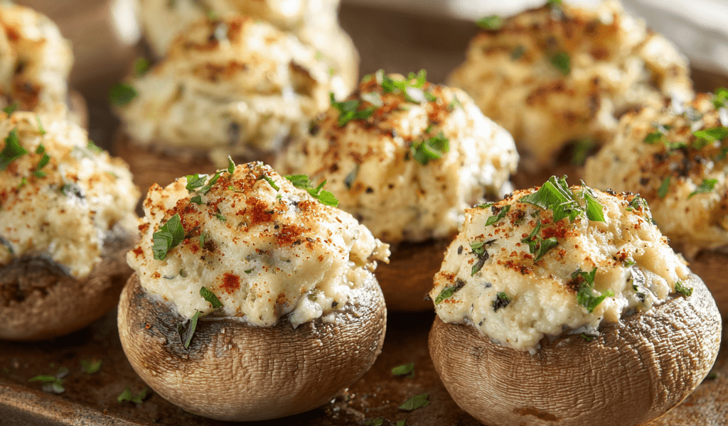 Mouth-Watering Stuffed Mushrooms