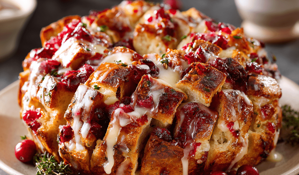 Cranberry Brie Pull-Apart Bread
