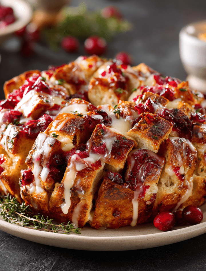 Cranberry Brie Pull-Apart Bread