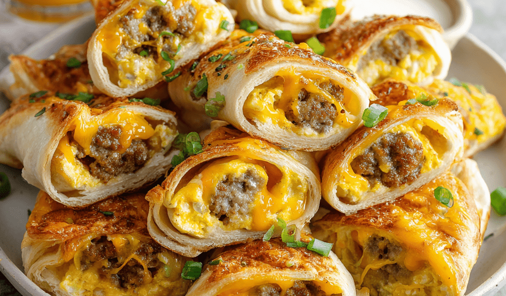 Sausage Egg Breakfast Roll-Ups