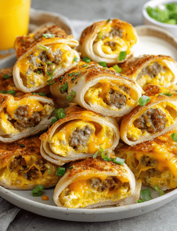 Sausage Egg Breakfast Roll-Ups
