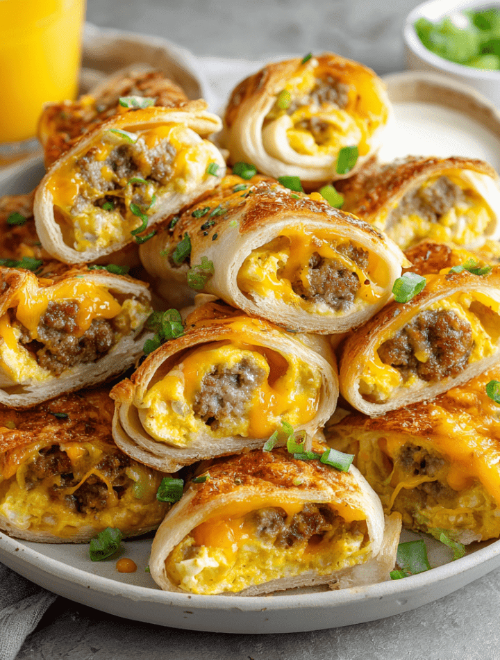 Sausage Egg Breakfast Roll-Ups