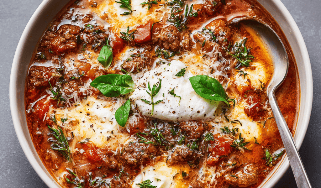 Keto Lasagna Soup