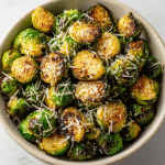Air Fryer Brussels Sprouts with Parmesan