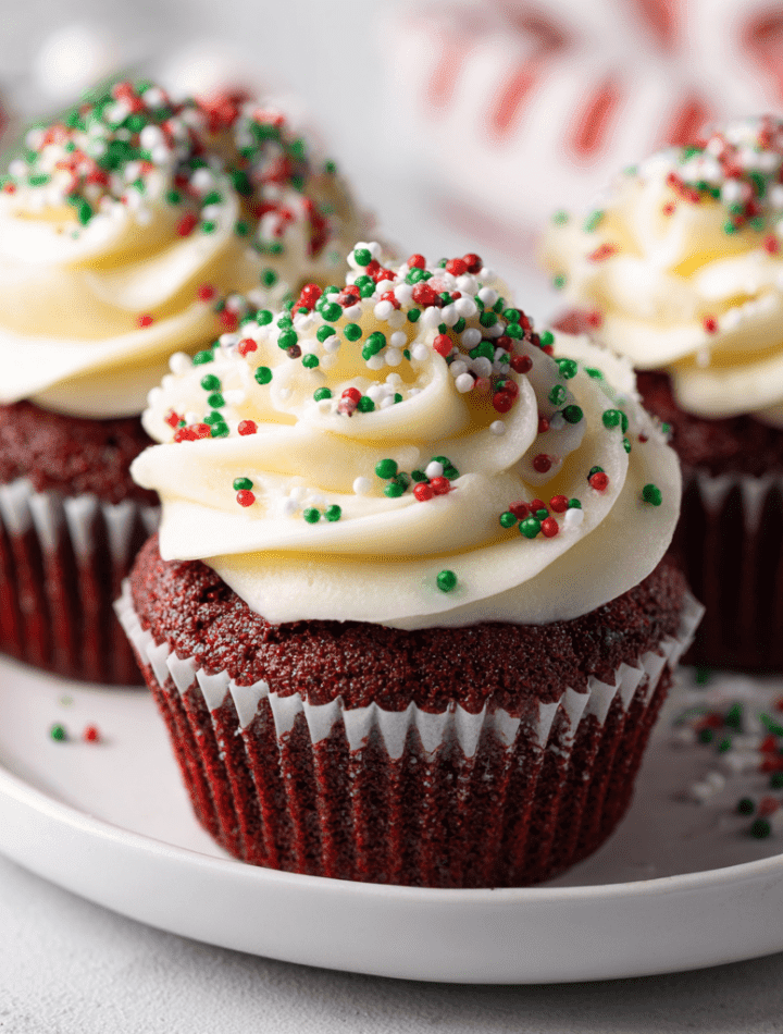 Red Velvet Cupcakes with Cream Cheese Frosting