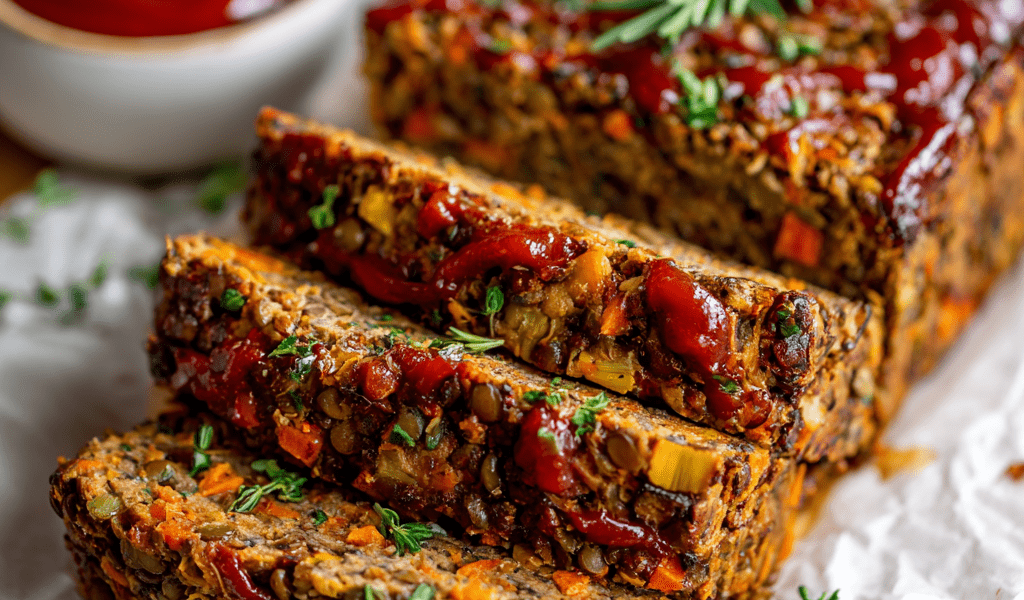 Savory Vegetarian Lentil Loaf