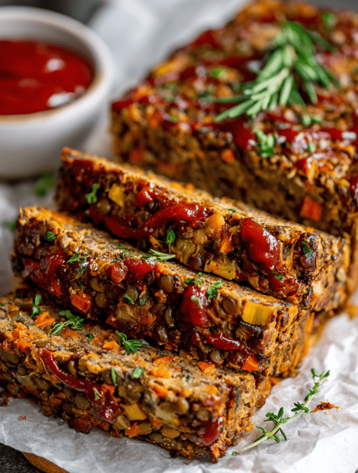 Savory Vegetarian Lentil Loaf