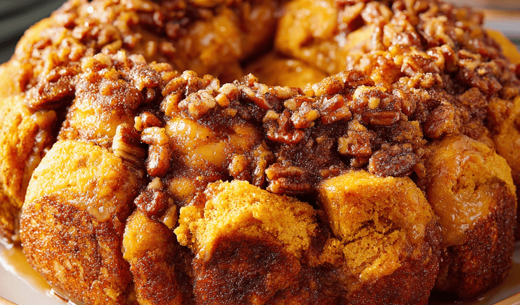Pumpkin Pecan Pull-Apart Bread