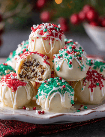 Christmas Tree Cake Truffles