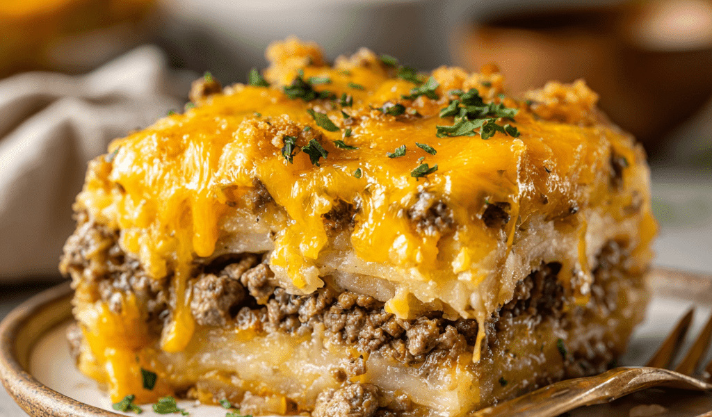 Slow Cooker Steak & Cheddar Potato Casserole
