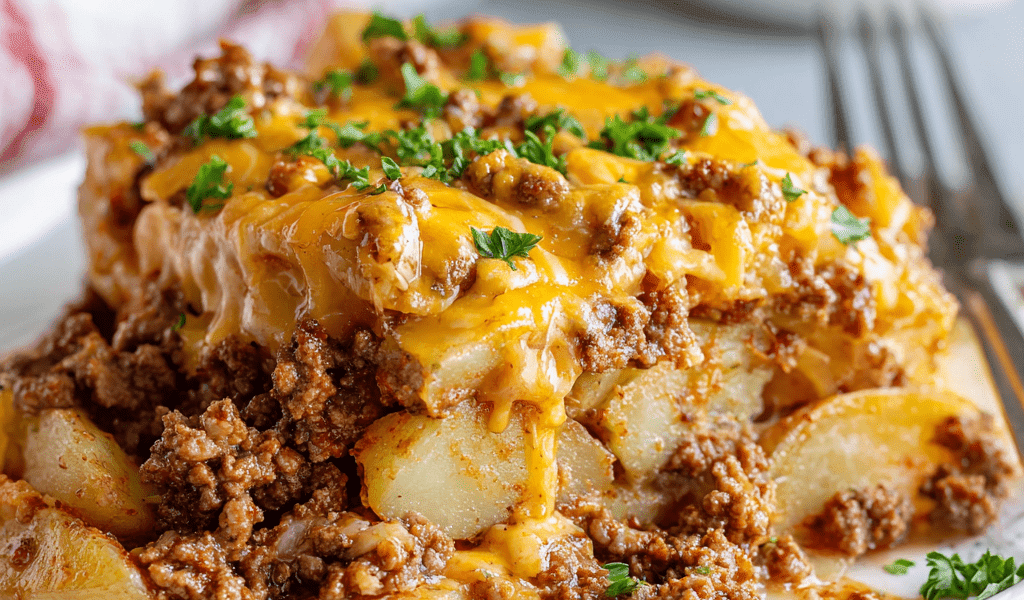 Crockpot Hamburger Potato Casserole
