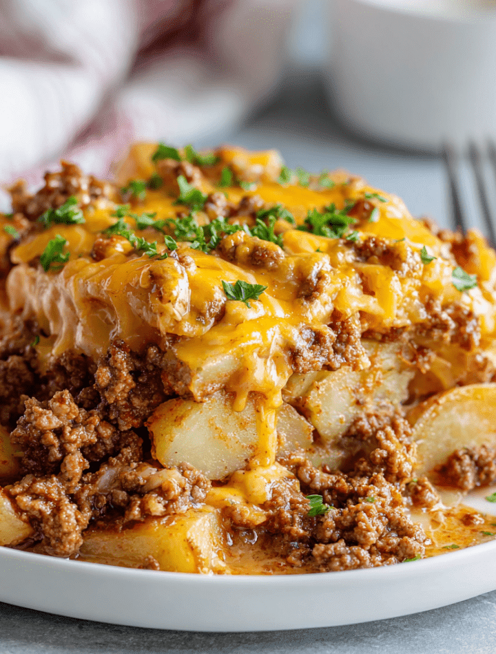 Crockpot Hamburger Potato Casserole
