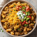 Crockpot Taco Pasta