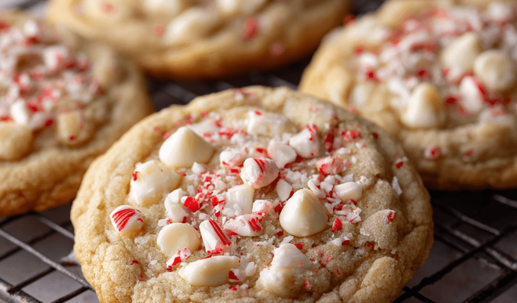 White Chocolate Peppermint Cookies