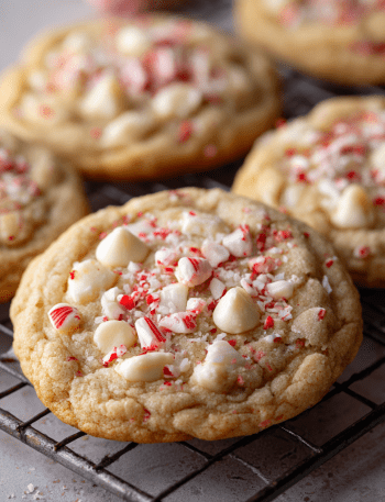 White Chocolate Peppermint Cookies