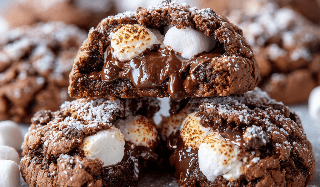 Marshmallow-Surprise Hot Cocoa Cookies