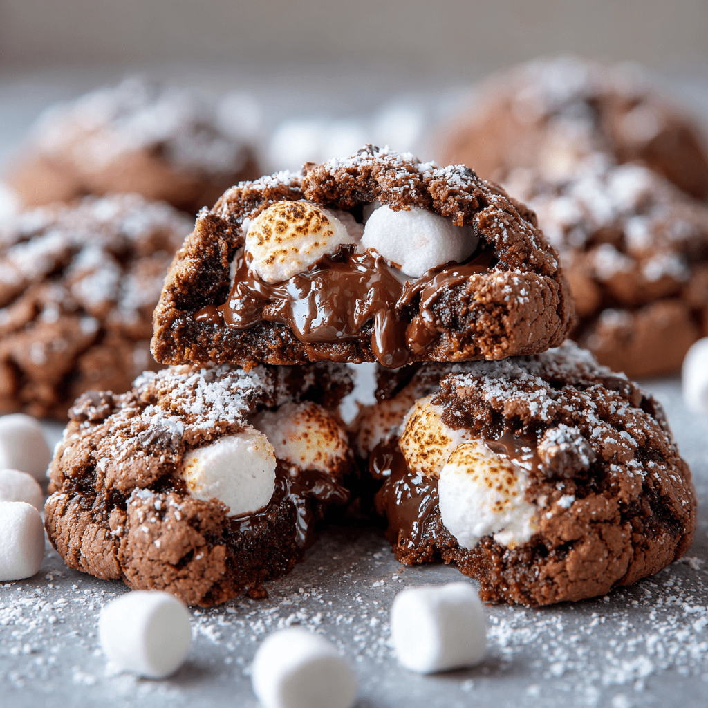 Marshmallow-Surprise Hot Cocoa Cookies