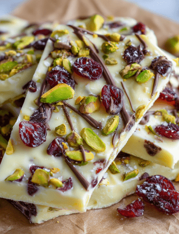 Christmas Cranberry Pistachio Bark