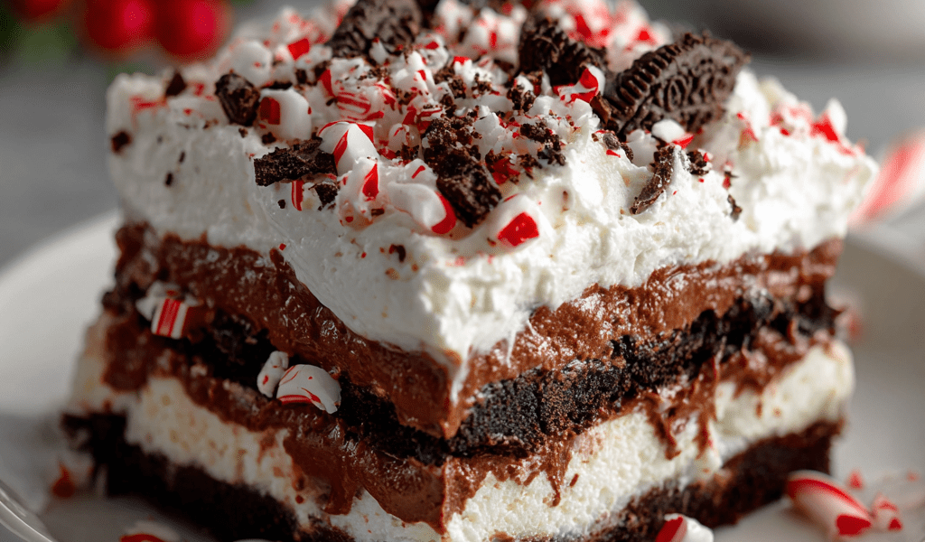 Chocolate Peppermint Lasagna