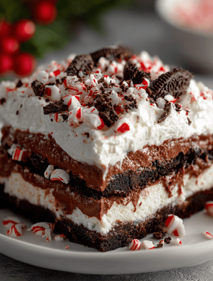 Chocolate Peppermint Lasagna