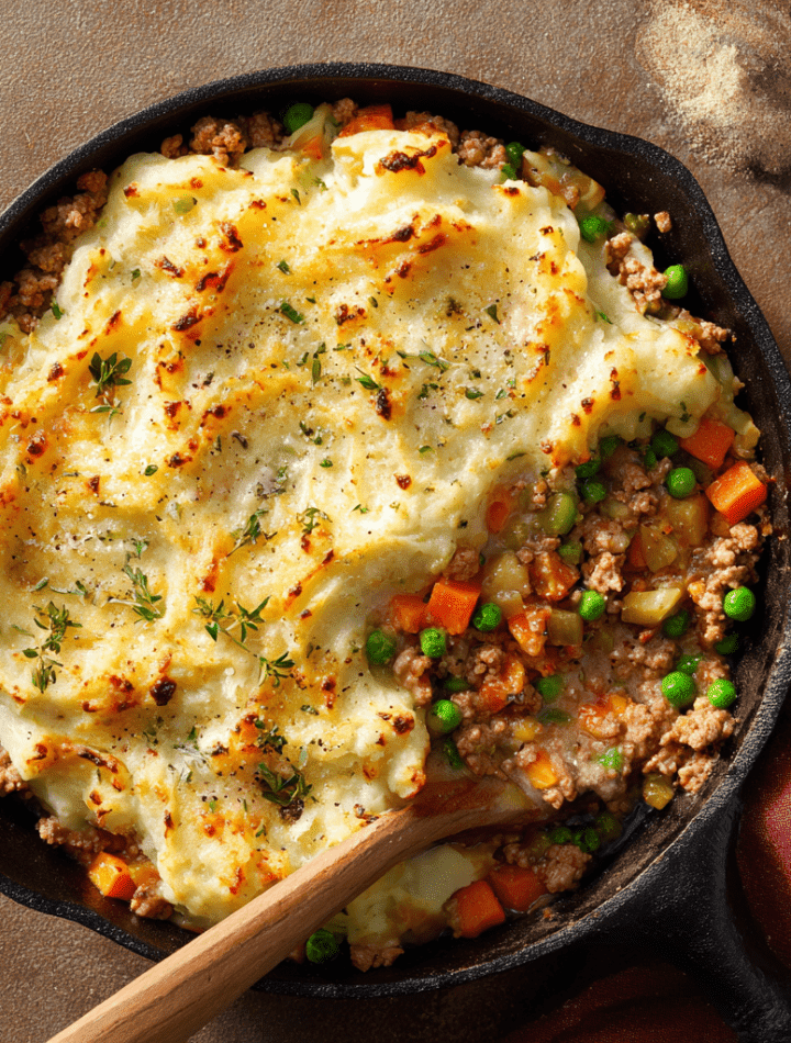 Turkey Shepherd’s Pie with Mashed Potato Topping