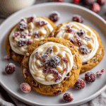 Frosted Cranberry Bliss Cookies