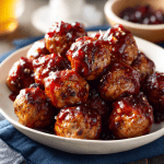 Mini Meatballs in Cranberry BBQ Sauce